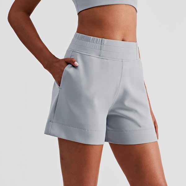 DK1408 yoga loose sports shorts pocket type