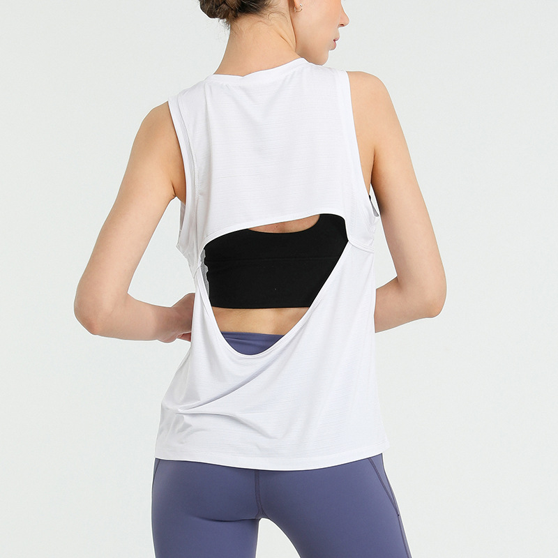 YD01 ladies exercise tops loose fit comfortable yoga tank